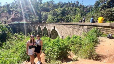 Ella: 9 Arches Bridge, Little Adam's Peak, Tea Factory - Nine Arches Bridge: stone arches, train curves, and photo timing