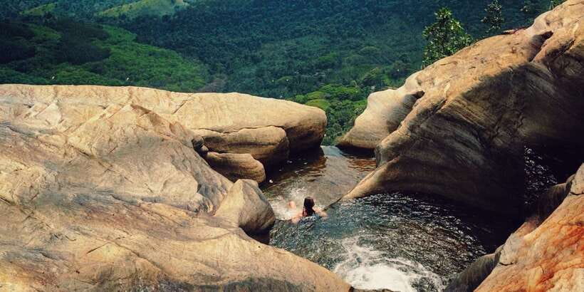 From Ella: Diyaluma Falls Full-Day Tour with Lunch - The hike to the upper area: short, but not flat