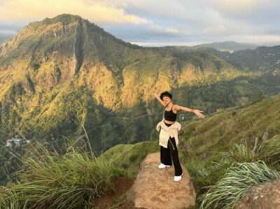 From Ella : Sunrise Hike to Little Adams Peak - The trail route: tea plantations, forests, and quiet countryside