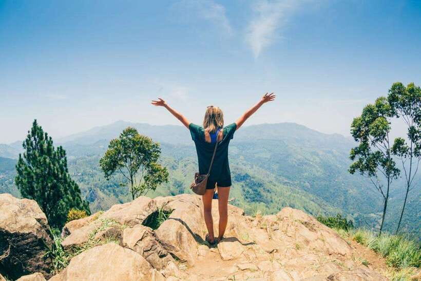 From Kandy: Knuckles Mountain Range Tuk Tuk Safari - Sera Ella Waterfall: The payoff stop for photos and cool air