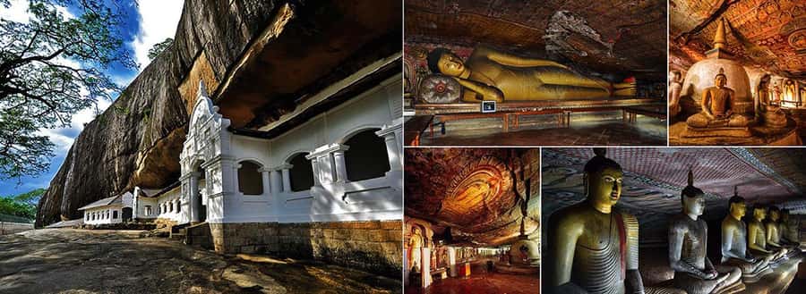 Kandy: Sigiriya and Dambulla Day Trip with Tuk Tuk Ride - Dambulla Royal Cave Temple: Buddha Images, Rock Paintings, and Rules