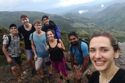 Knuckles Leopard trail Trek from Kandy - The Tea Trail uphill: rocky paths, wooden bridges, and real forest walking
