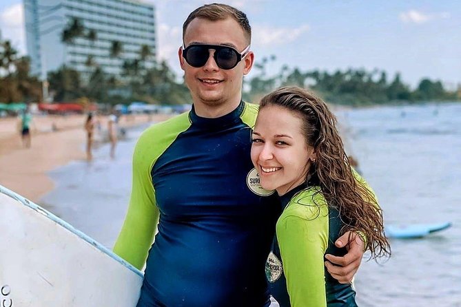PRIVATE Surf lesson for Beginners Couple - Foam board first, fiberglass later: the board strategy that keeps you upright
