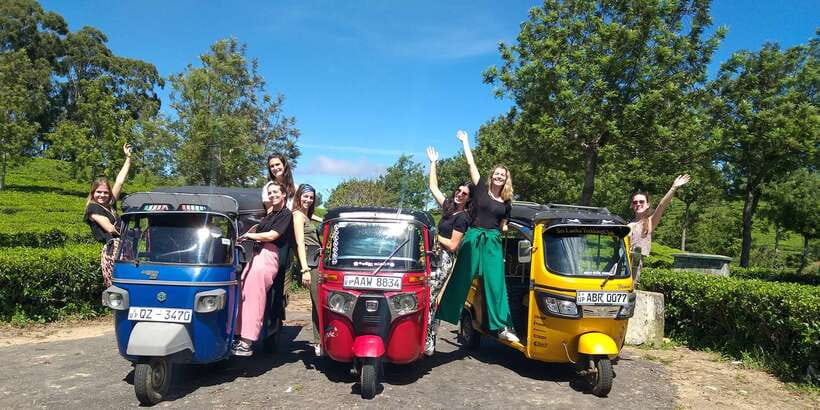 Tuk-Tuk Safari Liptons seat,Tea Fields Hike,TeaFactory Tour - Riding From Ella to Tea Country by Tuk-Tuk