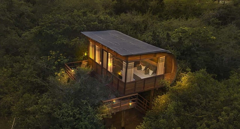 Yala: All Inclusive Overnight Glamping and Safari - Sunset BBQ by the fire: the evening centerpiece