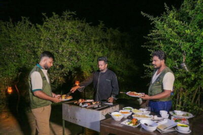 Yala: All Inclusive Overnight Glamping and Safari - Checking in at the glamping camp: welcome juice and pool time